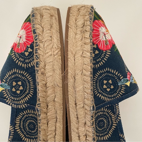 Johnny Was New Anemone Espadrille Slip Ons - Picture 9 of 12